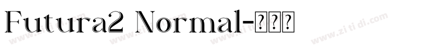 Futura2 Normal字体转换